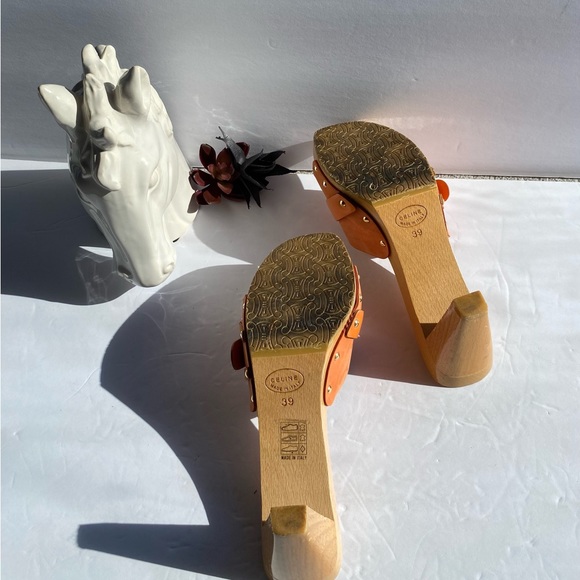 🥿Pre Loved Orange Celine Clogs - Picture 7 of 8